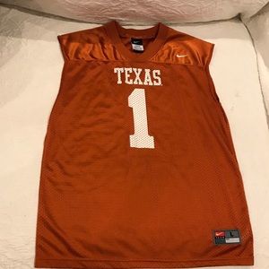Texas Longhorns #1 Cropped Sleeve Jersey - Y Large